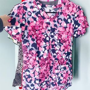 Grey’s Anatomy Pink and Purple Scrub Top